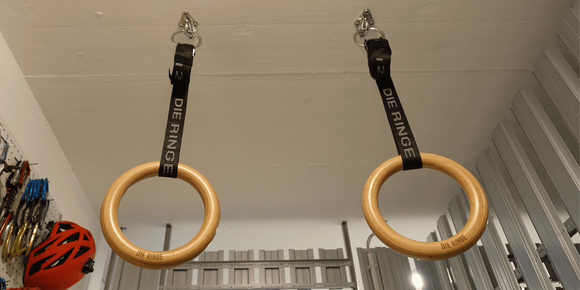 DIE RINGE Ceiling Mount Set - Ceiling Hooks for Gym Rings attachment