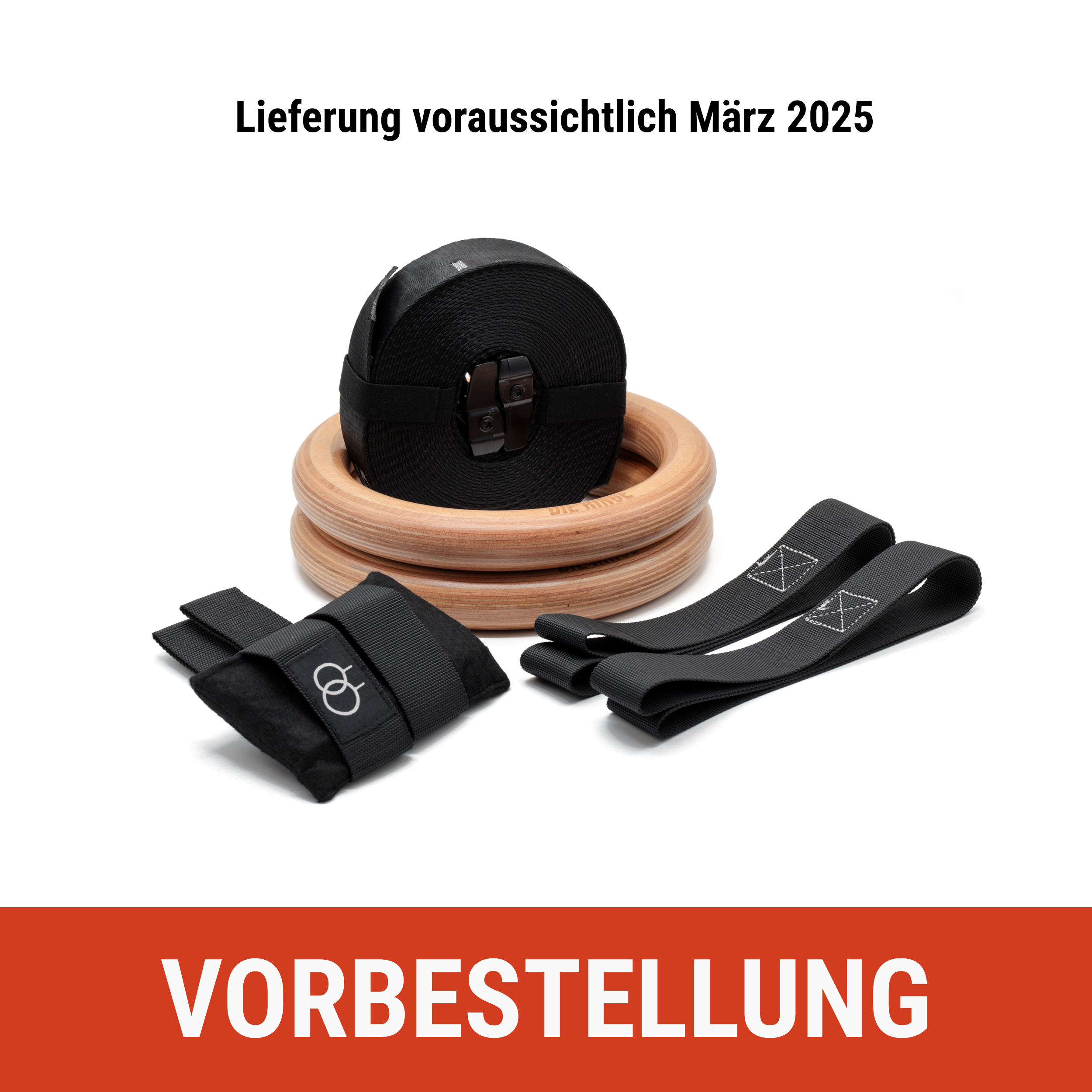 Vorbestellung: Premium Turnringe 32mm aus Buchenholz